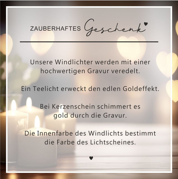 Windlicht Hochzeit Lovestory