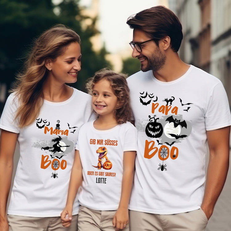 Kinder T-Shirt Gib mir süßes oder es gibt saures - personalisiert