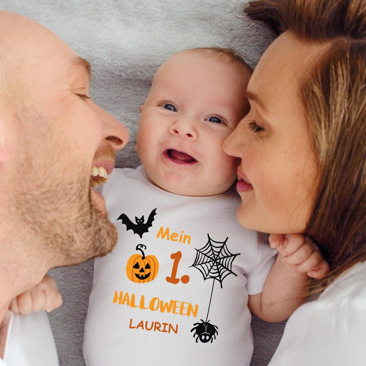 Babybody Mein 1. Halloween - personalisiert