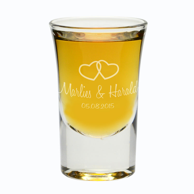 Schnapsglas zur Hochzeit