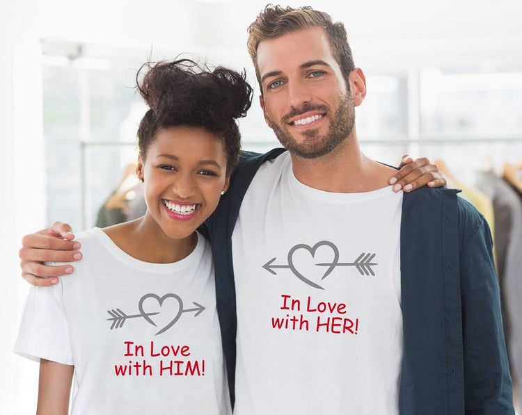 Partner T-Shirt Set - In love with him/her