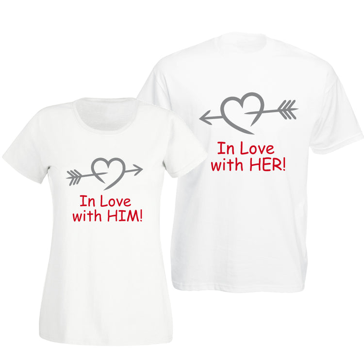 Partner T-Shirt Set - In love with him/her