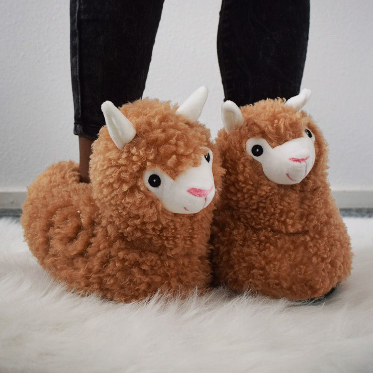 Alpaka Slippers - Alpaca Pantoffeln