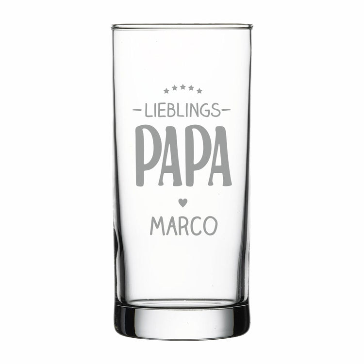 Saftglas Lieblings-Papa - personalisierbar