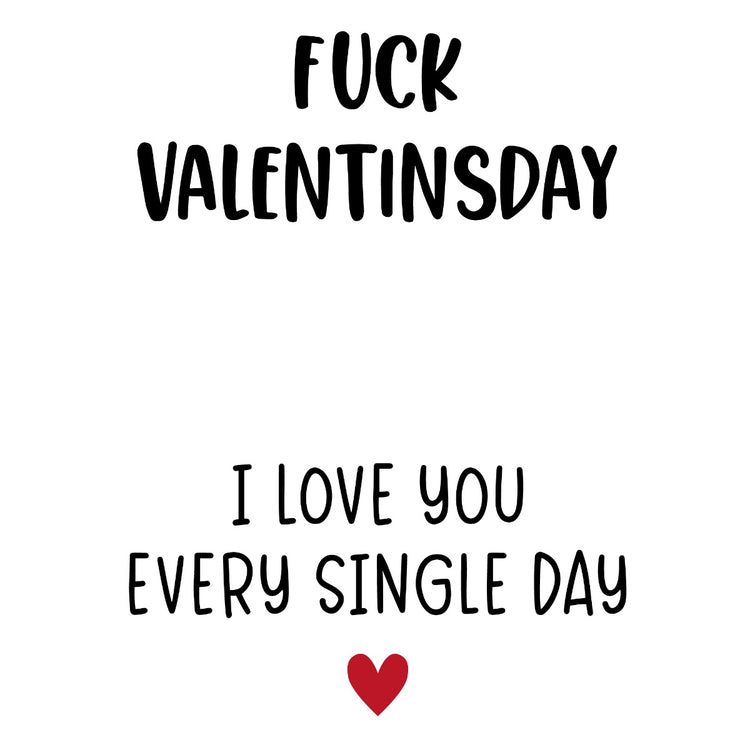 Liebesknotenkette Fuck Valentinesday - I love you every single day