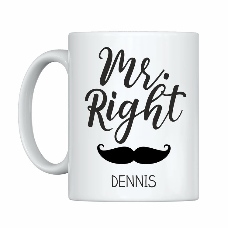 Tassen Mr. Right & Mrs. always Right - personalisiert