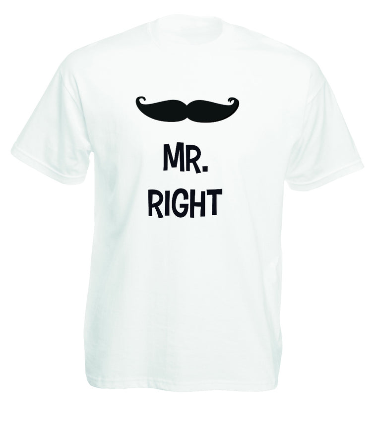 T-Shirts Mr. Right & Mrs. ALWAYS Right - SET