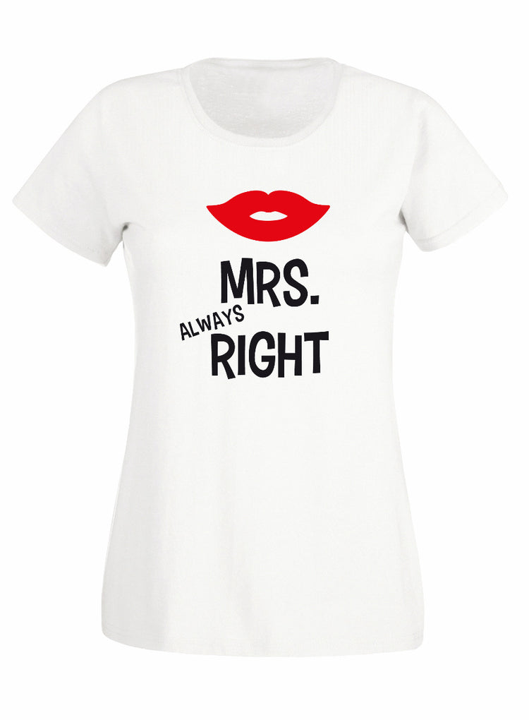 T-Shirts Mr. Right & Mrs. ALWAYS Right - SET