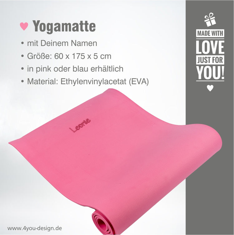 Yogamatte – personalisiert mit Namen