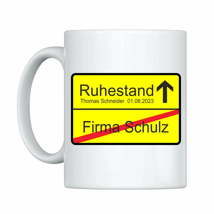 Tasse Ruhestand - personalisiert