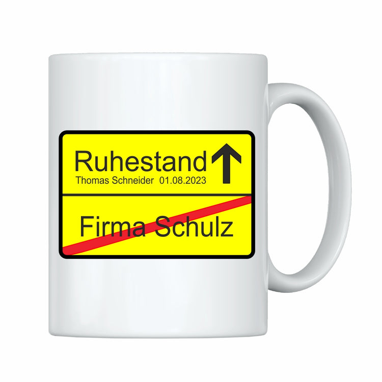 Tasse Ruhestand - personalisiert