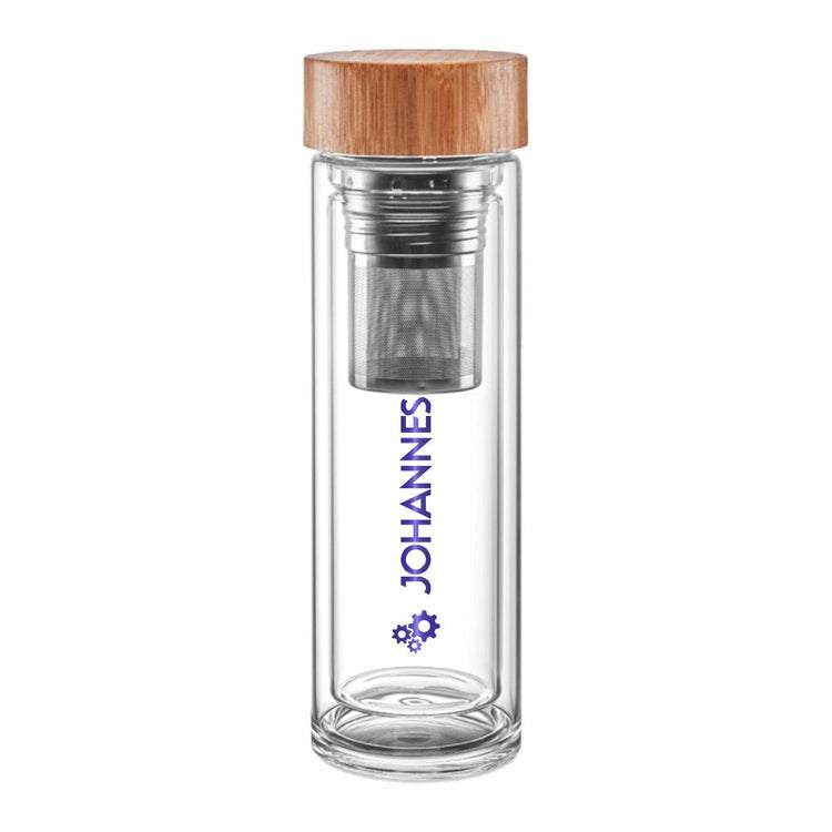 Thermos-Glasflasche mit Namen - Design Active