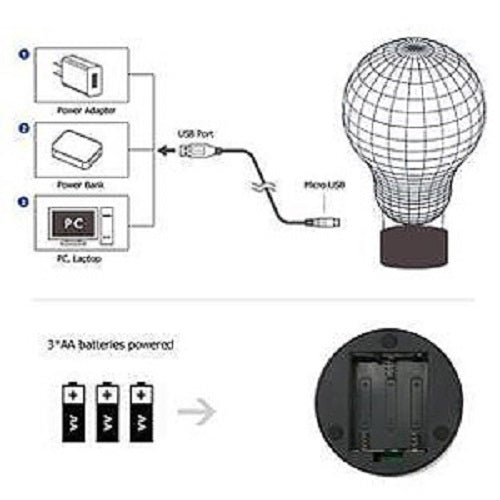 LED Motivlampe - personalisierte 3D Leuchte Du bist mein Lieblingshase