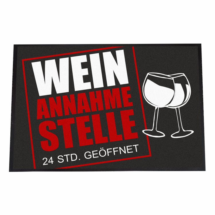 Fußmatte Wein Annahmestelle