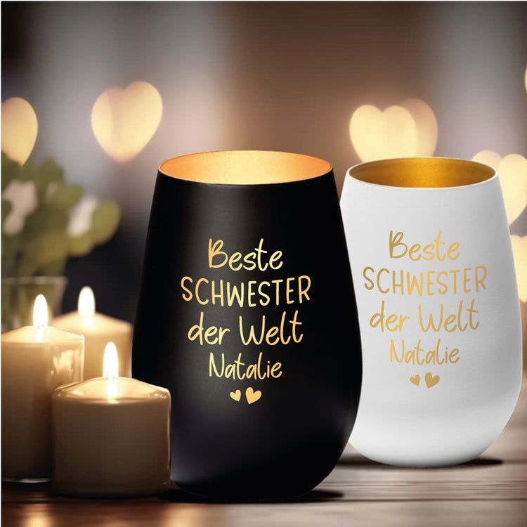 Windlicht Beste Schwester