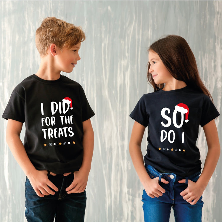 Kinder T-Shirt Set - I do it for the treats